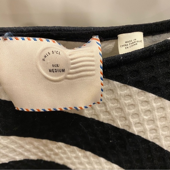 Anthropologie Postmark Black and White Tunic Top - Picture 8 of 8